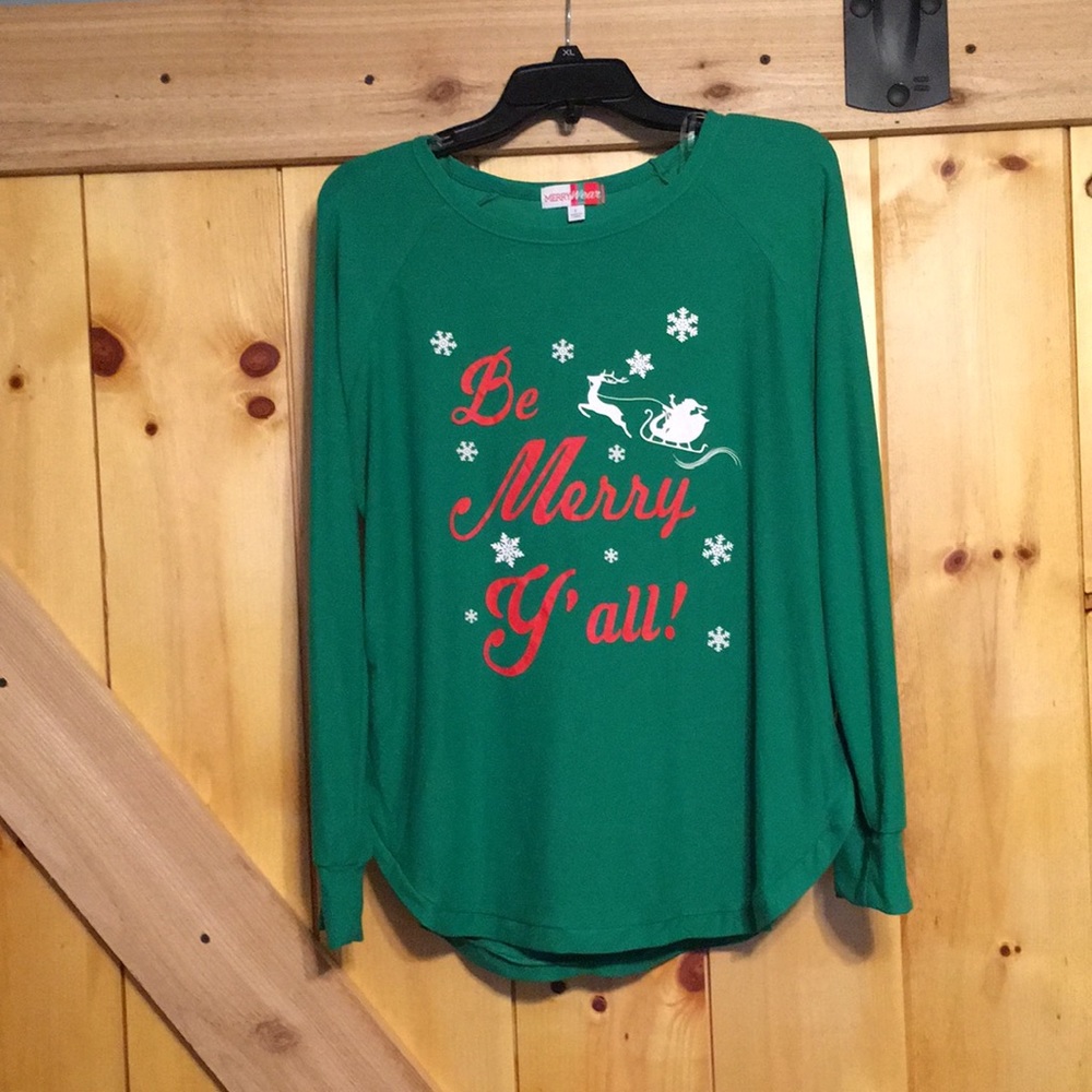 MerryWear Be Merry Y’all Christmas Shirt